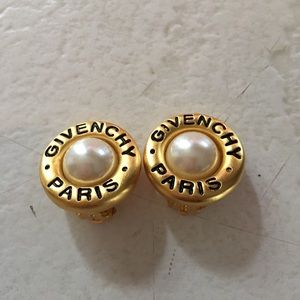 Vintage Givenchy Paris Clip On Earrings